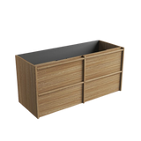 Aulic 1200mm VE1200WHA Venetta Framed Wall Hung Vanity Harvest Oak