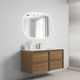 Aulic 1200mm VE1200WHA Venetta Framed Wall Hung Vanity Harvest Oak