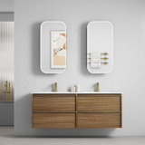 Aulic 1500mm VE1500WHA Venetta Framed Wall Hung Vanity Harvest Oak