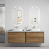 Aulic 1800mm VE1800WHA Venetta Framed Wall Hung Double Vanity Harvest Oak