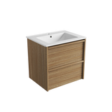 Aulic 600mm VE600WHA Venetta Framed Wall Hung Vanity Harvest Oak