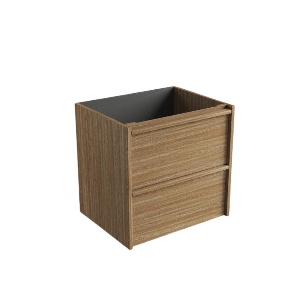 Aulic 600mm VE600WHA Venetta Framed Wall Hung Vanity Harvest Oak