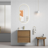 Aulic 600mm VE600WHA Venetta Framed Wall Hung Vanity Harvest Oak