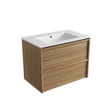 Aulic 750mm VE750WHA Venetta Framed Wall Hung Vanity Harvest Oak