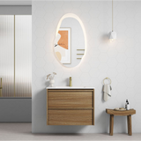 Aulic 750mm VE750WHA Venetta Framed Wall Hung Vanity Harvest Oak