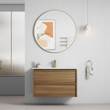 Aulic 900mm VE900WHA Venetta Framed Wall Hung Vanity Harvest Oak