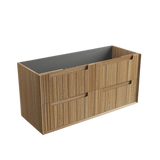 Aulic 1200mm VO1200WHA Voulari Framed Wall Hung Vanity, Harvest Oak