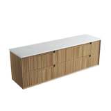 Aulic 1800mm VO1800WHA Voulari Framed Wall Hung Double Vanity, Harvest Oak