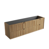 Aulic 1800mm VO1800WHA Voulari Framed Wall Hung Double Vanity, Harvest Oak