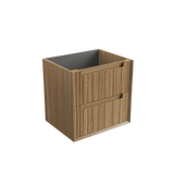 Aulic 600mm VO600WHA Voulari Framed Wall Hung Vanity, Harvest Oak