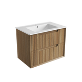 Aulic 750mm VO750WHA Voulari Framed Wall Hung Vanity, Harvest Oak