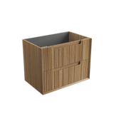 Aulic 750mm VO750WHA Voulari Framed Wall Hung Vanity, Harvest Oak