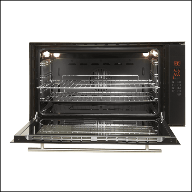 Baumatic Bm90S 90Cm 10 Multifunction Black Glass Function Touch Control Oven Large Electric