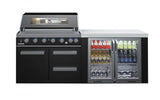 Everdure OS-NBLPC-21B+PK-1 Neo Black Outdoor Kitchen With BBQ and Fridge
