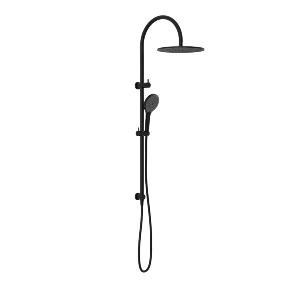 Nero Mecca Twin Shower With Air Shower II Matte Black NR221905HMB
