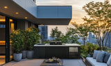 Everdure Seabreeze 3 Burner BBQ Black Modular Outdoor Kitchen with Sink & Beverage Cooler