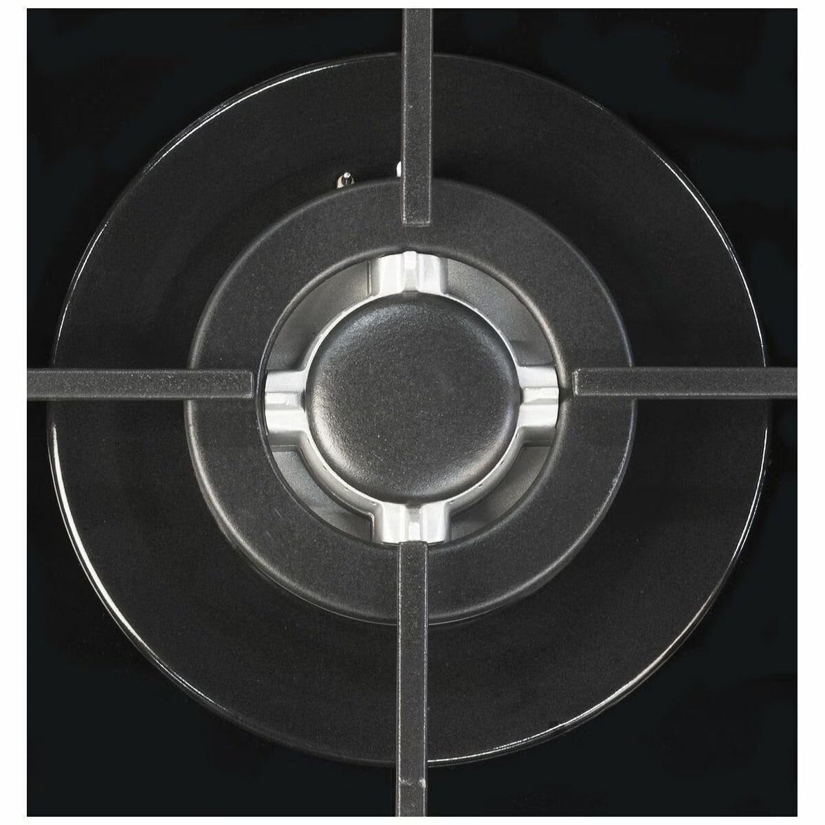 Artusi CAGH7000B 70cm 5 Burner Gas Cooktop, Black Glass