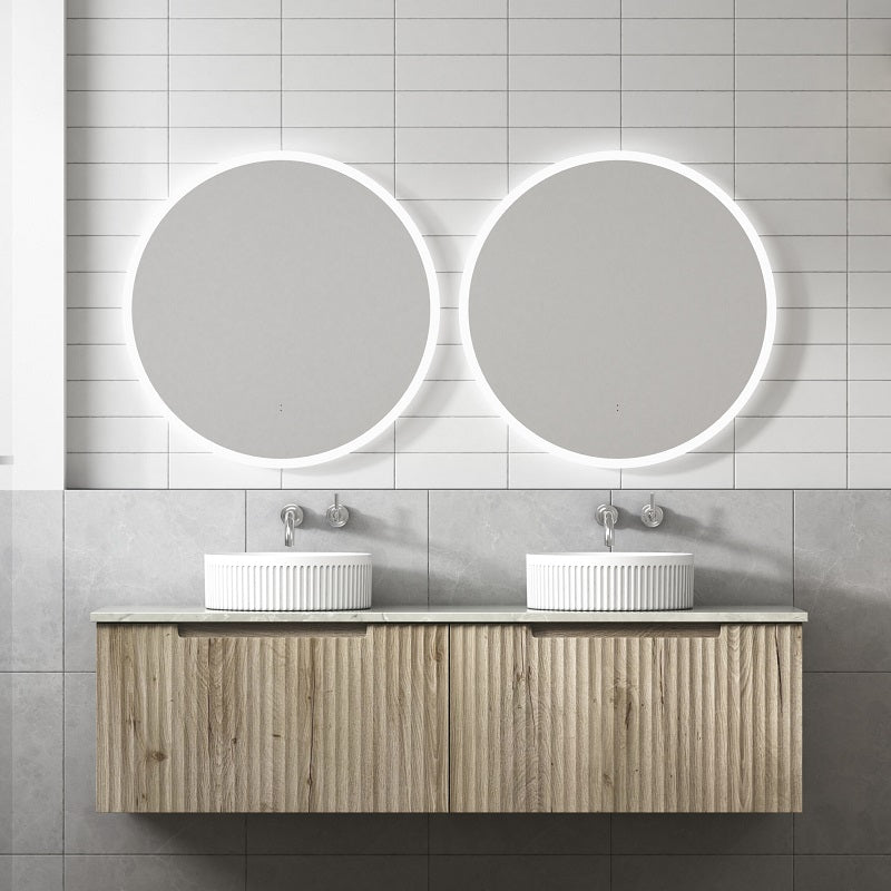 Aulic Calder 1500mm Fluted Wall Hung Vanity CAWH44-1500-ST86 Vanity Units