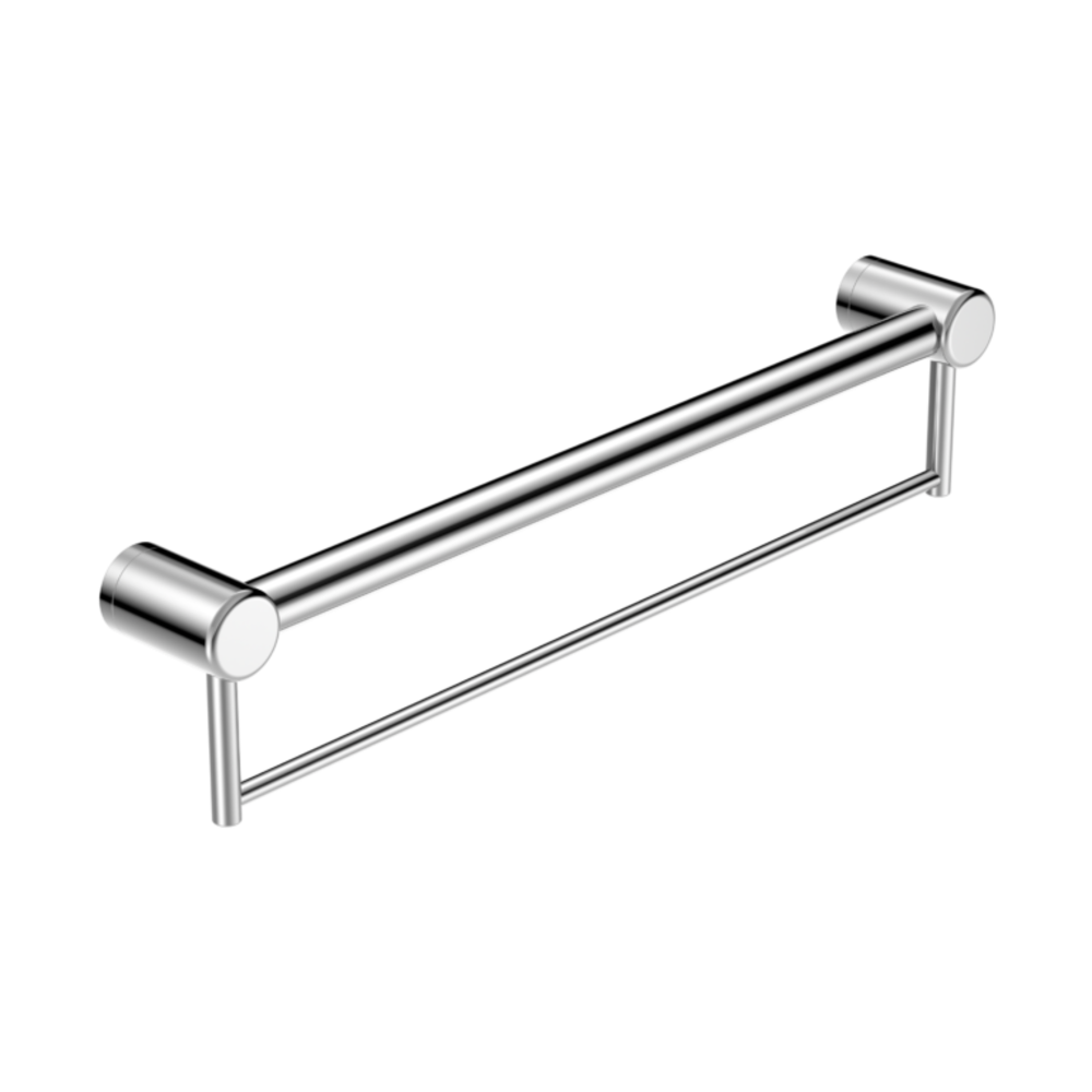 Nero Mecca Care 32mm Grab Rail With Towel Holder 600mm Chrome NRCR3224BCH