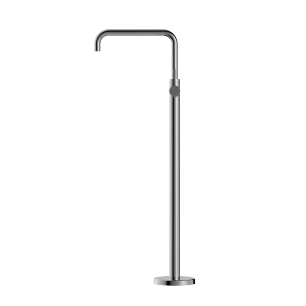 Nero Mecca Freestanding Bath Mixer Square Shape Chrome NR221903bCH