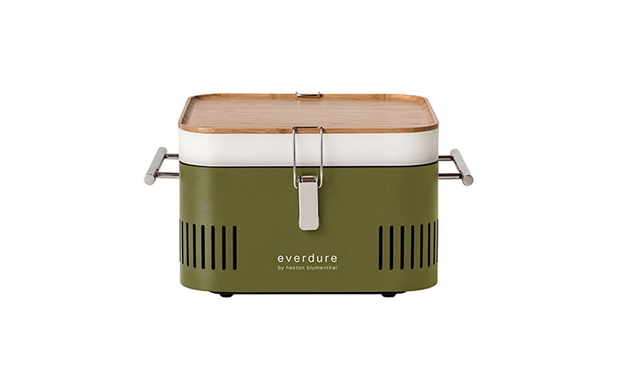 Everdure by Heston ECUBEK Blumenthal Cube Charcoal BBQ Khaki