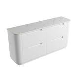 Aulic 1800mm Curva Floorstanding Vanity with Solid Surface Top Palis Top CA57-1800D-ST66FT Vanity Units