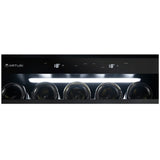 Artusi AWCD160BV Dual Zone Wine Cooler, 154 Bottle, Reversible Double Doors, Matte Black