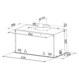 Electrolux ERI512SE 52cm Integrated Rangehood with Hob2Hood, Stainless Steel - Factory Seconds