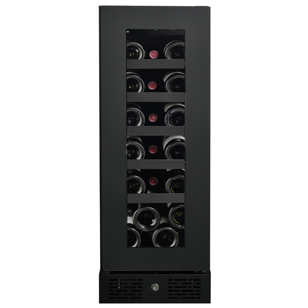 Artusi AWC18BV Single Zone Wine Cooler, 18 Bottle, Reversible Door, Matte Black