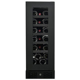 Artusi AWC18BV Single Zone Wine Cooler, 18 Bottle, Reversible Door, Matte Black
