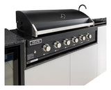 Euro Appliances EAL1200EBQBL Black 6 Burner Built-In BBQ