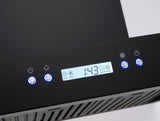 Euro Appliances ERB900BK3R 90cm BBQ Canopy Rangehood, 2000m3/hr, Remote Control, Black