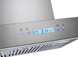 Euro Appliances ERB900SS3R 90cm BBQ Canopy Rangehood, 2000m3/hr, Remote Control, Stainless Steel