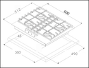 Euro Appliances Ect600Gbk2 60Cm Natural Gas Cooktop - Special Order