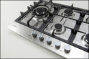 Euro Appliances Ect75G5X 75Cm Stainless Steel Gas Cooktop