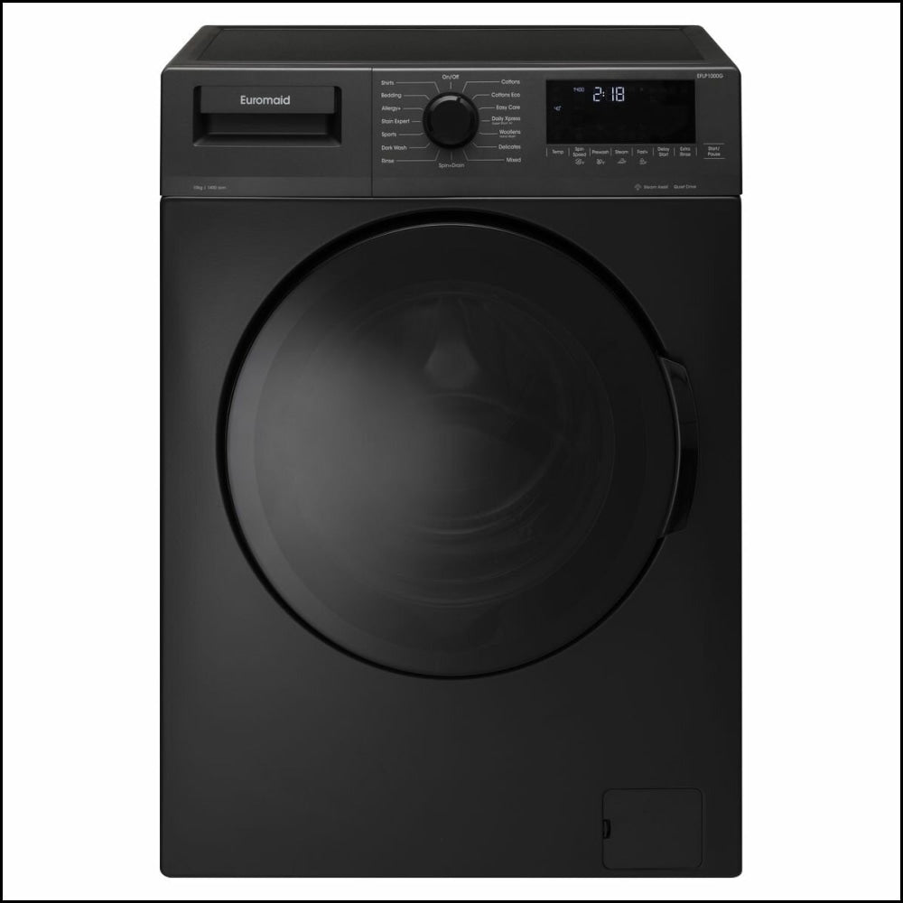 Euromaid EFLP850G/S 8.5kg European Made Front Load Washing Machine wit