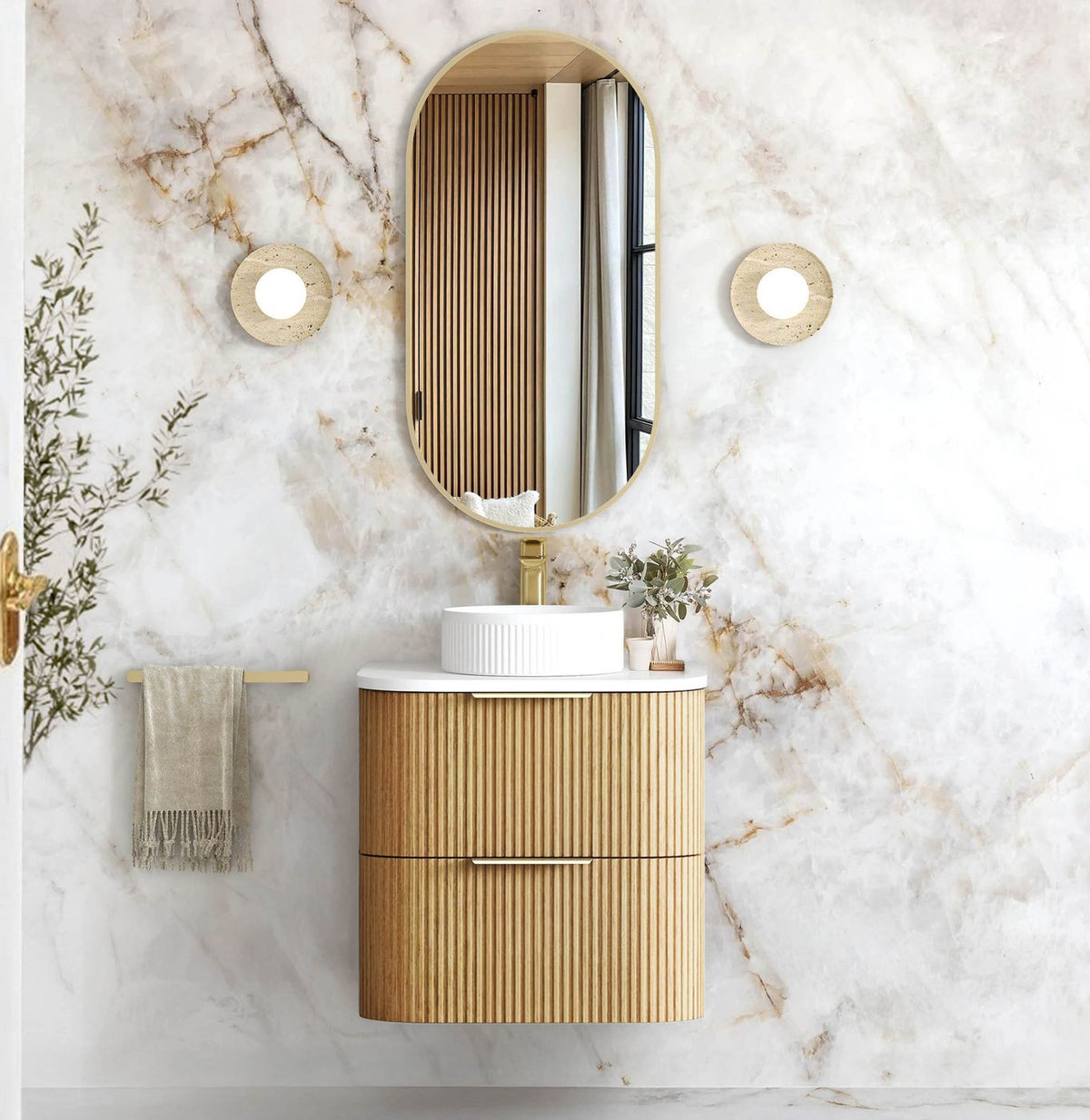 Otti Havana Woodland Oak Wall Hung Vanity