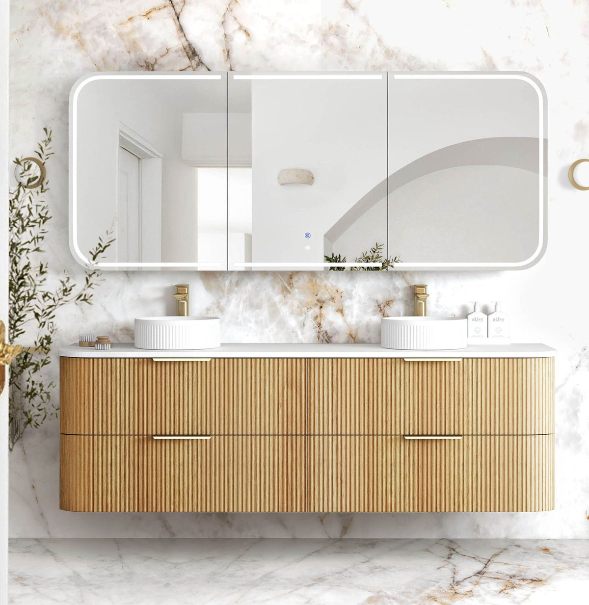 Otti Havana Woodland Oak Wall Hung Vanity
