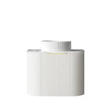 Otti Bondi Wall Hung Vanity, Fluted Satin White