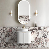 Otti Hampshire Wall Hung Vanity, Satin White