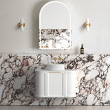 Otti Hampshire Wall Hung Vanity, Satin White