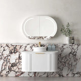 Otti Hampshire Wall Hung Vanity, Satin White
