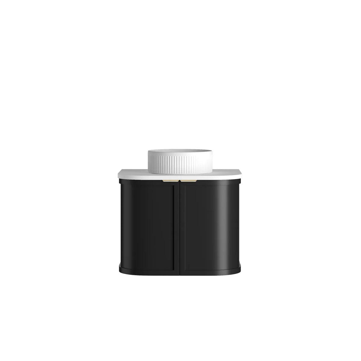 Otti Hampshire Wall Hung Vanity, Satin Black