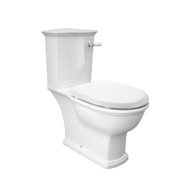 Fienza 060130WS RAK Washington Front Lever S-Trap 240mm Toilet Suite White - Toilet Suites
