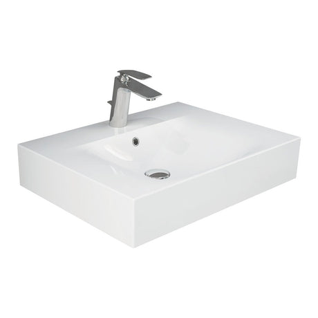 Fienza 06101AWHA RAK Des 61 Wall Basin One Tap Hole Alpine White - Basins