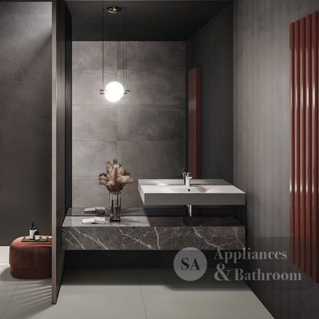 Fienza 08100AWHA RAK Des 81 Wall Basin No Tap Hole Alpine White - Basins
