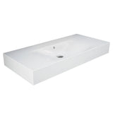Fienza 10100AWHA RAK Des 101 Wall Basin No Tap Hole Alpine White - Basins