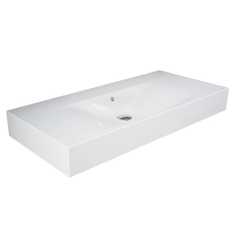 Fienza 10100AWHA RAK Des 101 Wall Basin No Tap Hole Alpine White - Basins