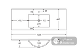Fienza 1200Mm Tcl120Zk Dolce Fingerpull Vanity On Kickboard Matte White - Special Order Units
