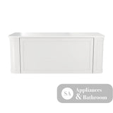 Fienza 120CM Mila Curved Satin White 1200 Wall Hung Cabinet - Vanity Units